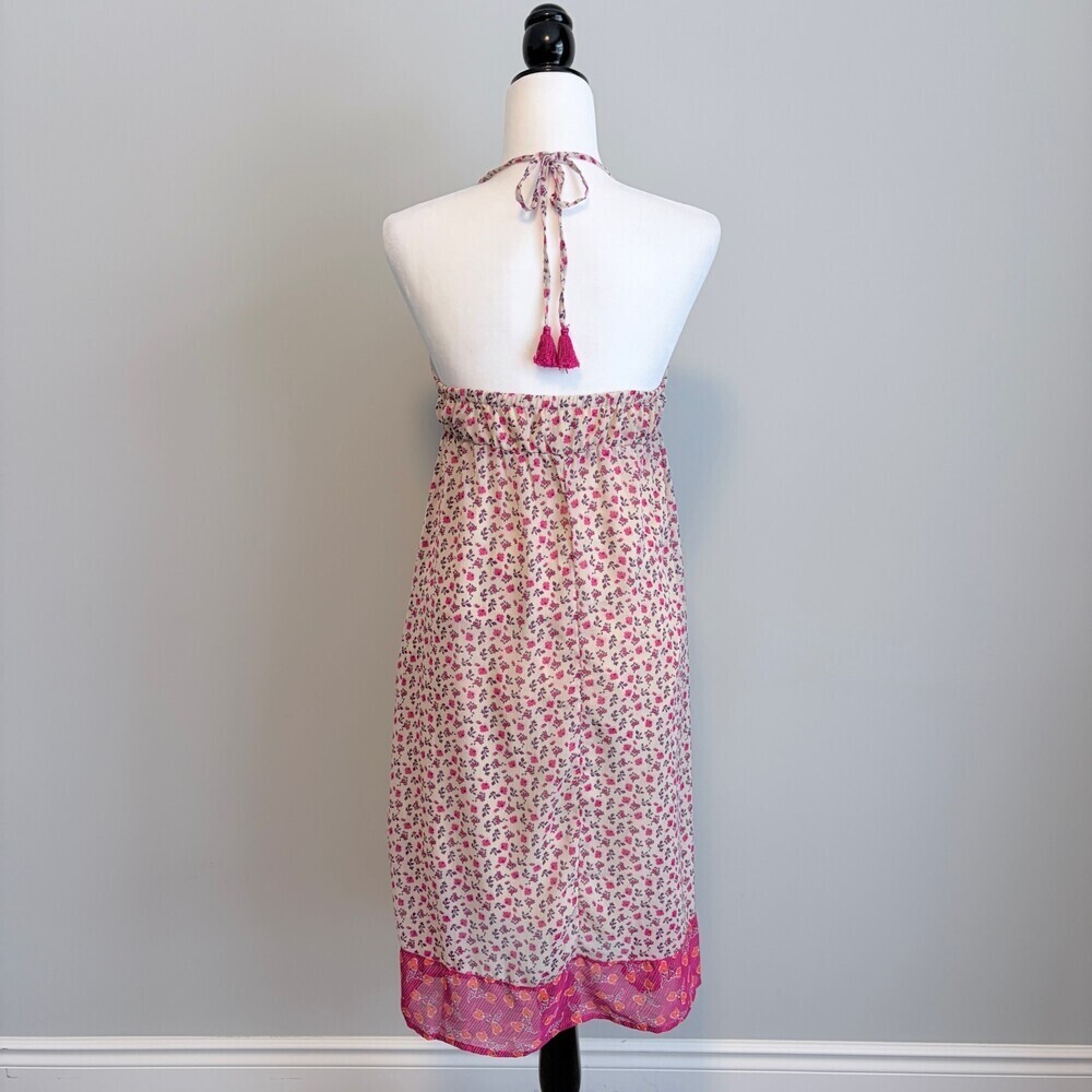 Old Navy Midi Dress Baby Doll Coquette Cottagecore Romantic Pink Size Large - Picture 6 of 13
